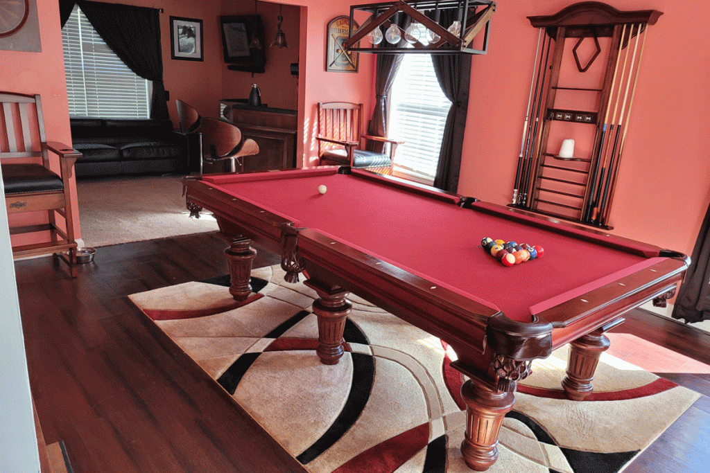 Gandy Burgundy Felt Pool tables express